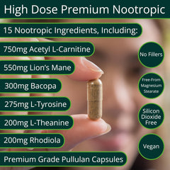 Close-up of ThinkEase capsules for daily cognitive support.