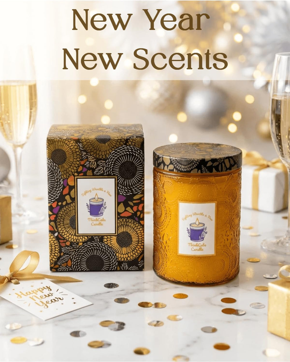 ThinkLabs candle wax close-up highlights pure soy wax for a clean burn.