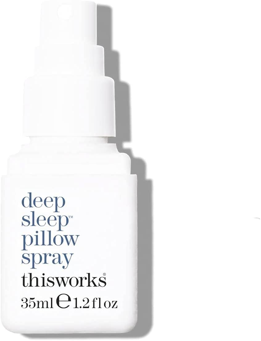 THISWORKS bottle featuring vetiver and chamomile supports a calm nightly routine