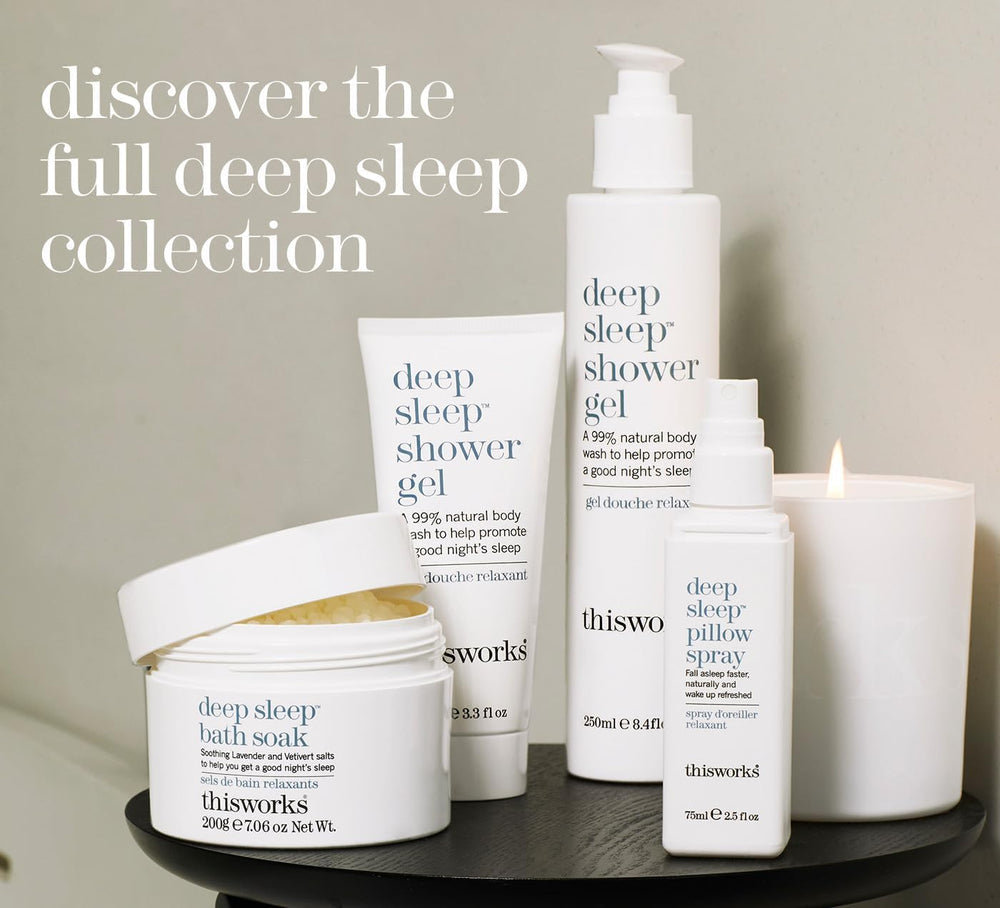 THISWORKS Sleep Plus Pillow Spray night-ritual creates calm space.