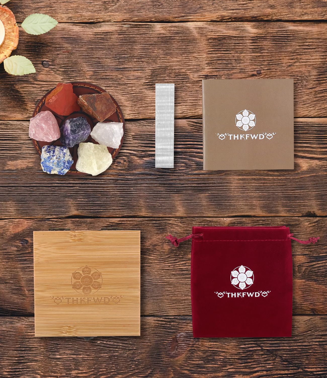 THKFWD selenite charging plate refreshes crystals for clear energy between sessions.
