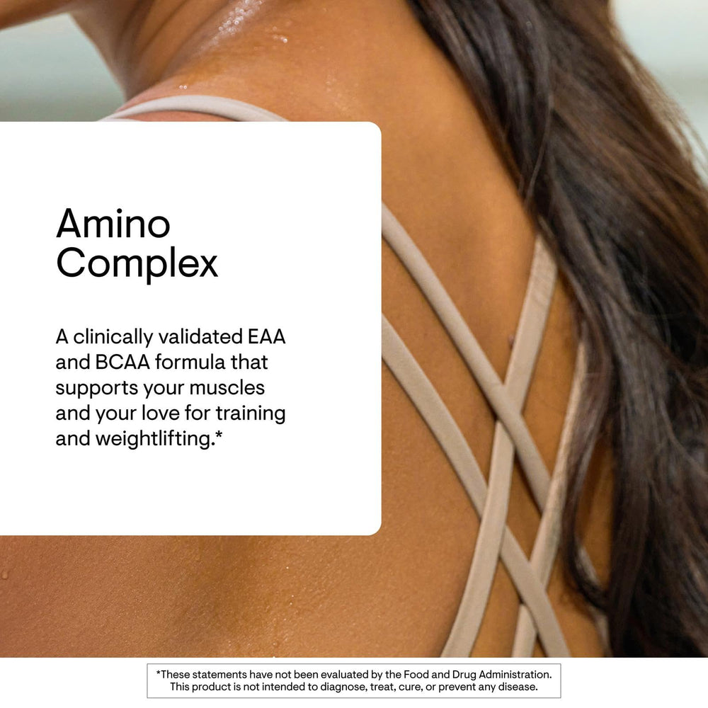 Front label view highlighting essential amino acids and 2:1:1 BCAA ratio.