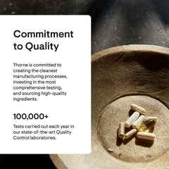 THORNE Basic Nutrients 2/Day dosing scene with two capsules for easy routine.