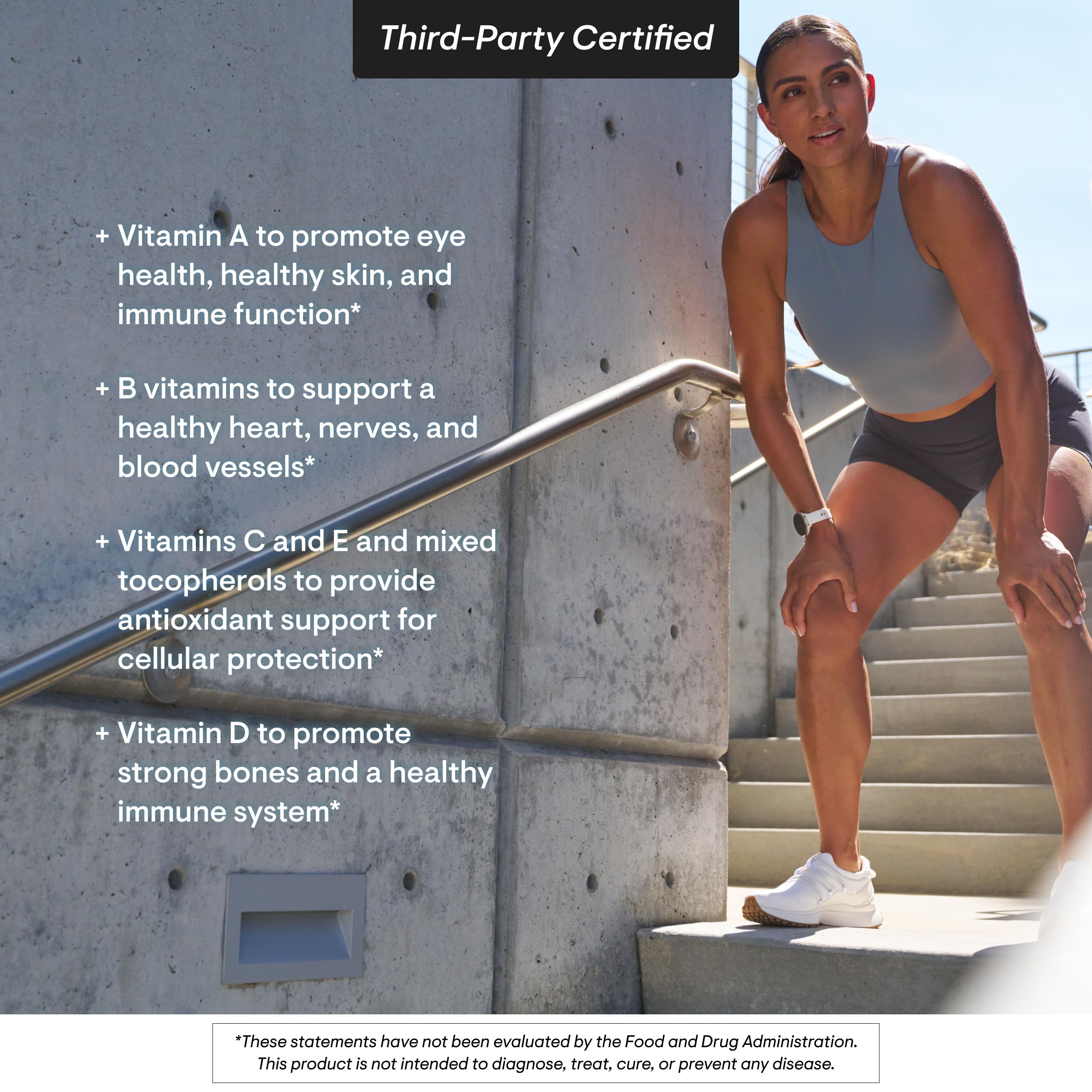 THORNE Basic Nutrients 2/Day ingredient list with glycinate minerals for absorption.