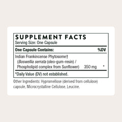 THORNE Boswellia Phytosome capsules ready for daily use and inflammatory support.