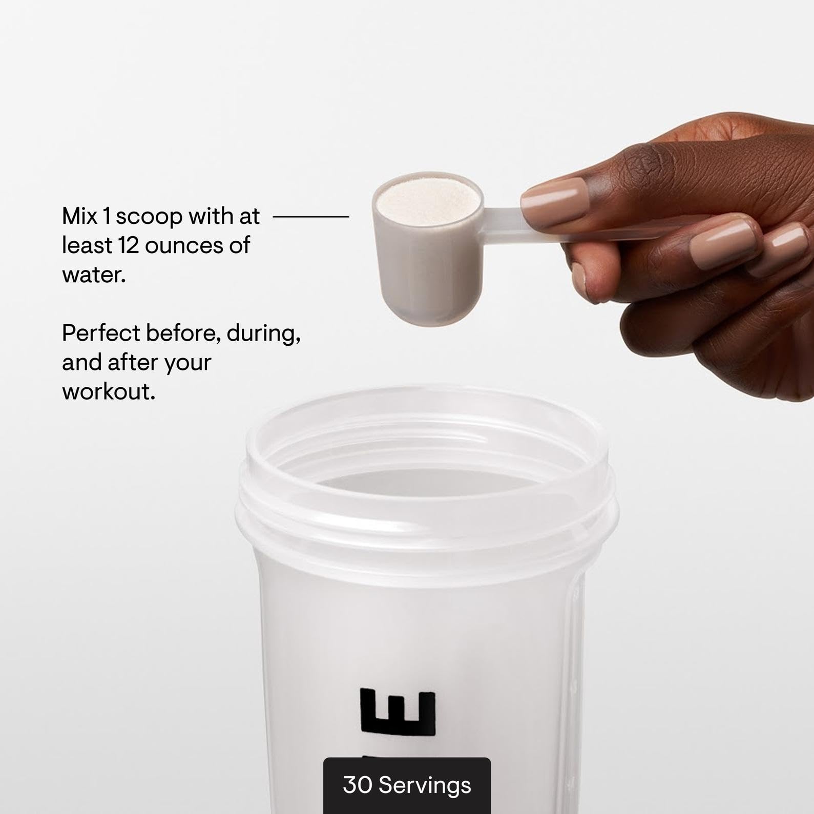 Powder-dispense image of THORNE Catalyte showing fast preparation after activity.