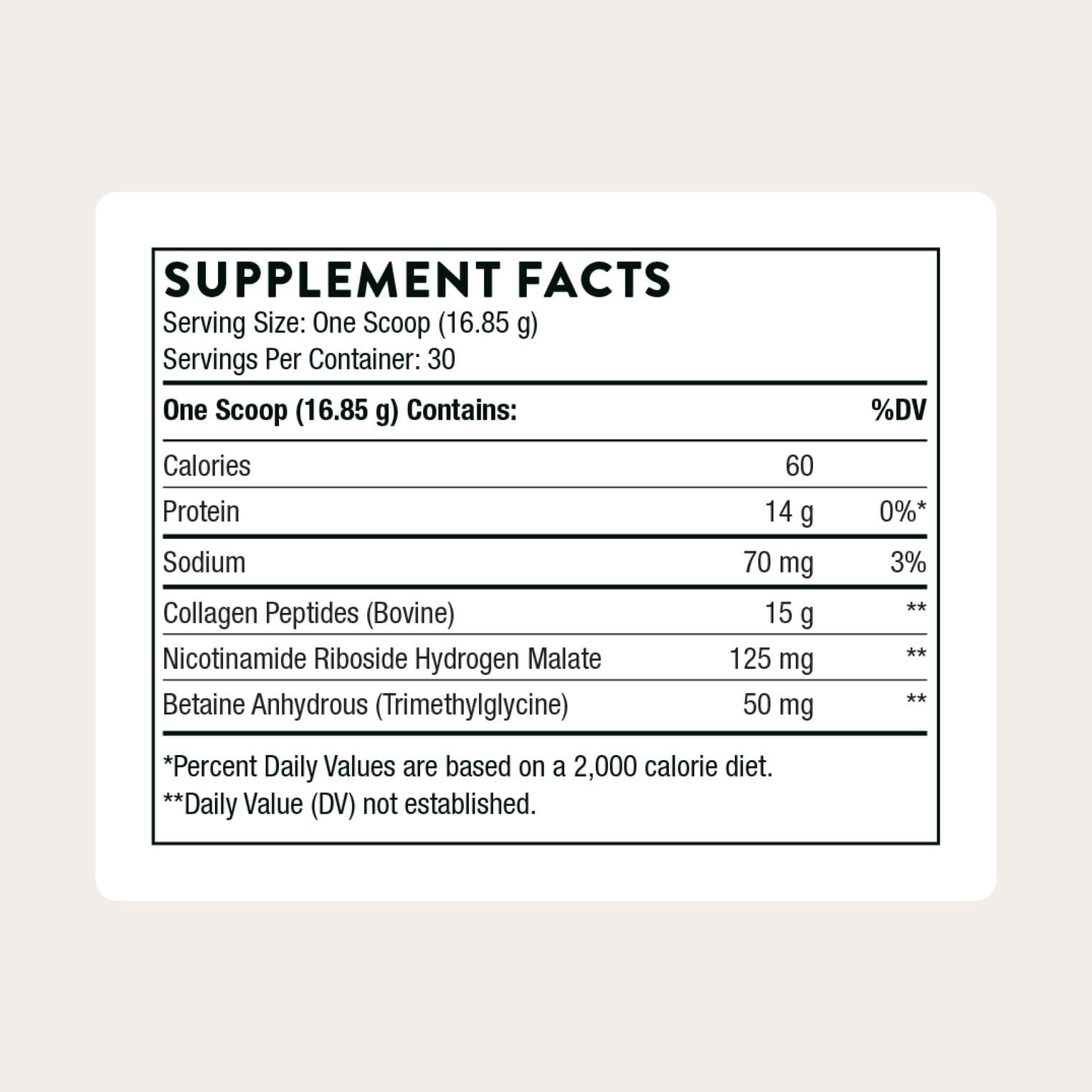 Close-up of THORNE Collagen Fit peptides jar and label