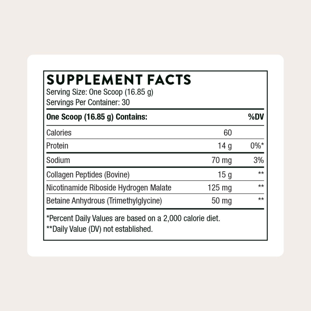 Close-up of THORNE Collagen Fit peptides jar and label