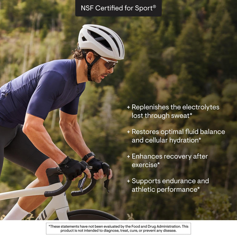 Thorne Daily Electrolytes natural flavors and colors derived from nature for clean taste.
