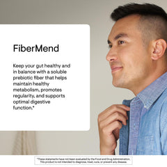 Scoop dispensing FiberMend powder for consistent dosing