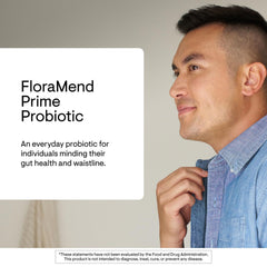 Thorne FloraMend Prime packaging interior outlines ingredients for busy lifestyles