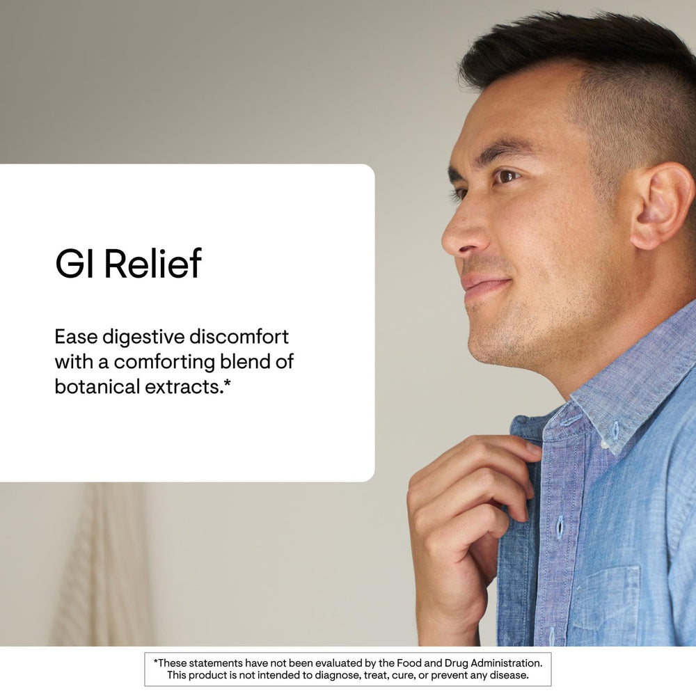 Thorne GI Relief marshmallow root image emphasizes soothing mucilage for irritated tissues.