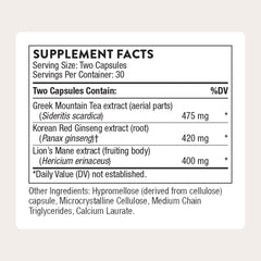 THORNE Ginseng Plus capsules close-up for everyday cognitive support