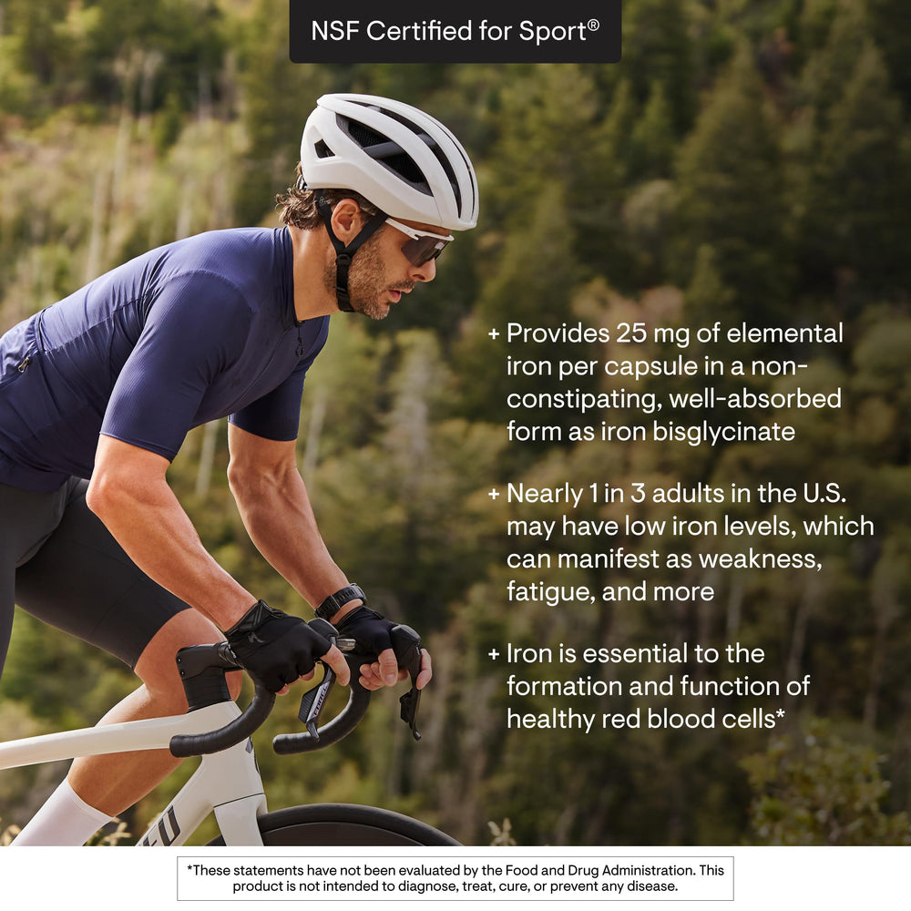 Thorne NSF certified badge on packaging for trusted sport-safe use