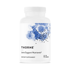 THORNE Joint Support bottle closeup with capsules suggesting mobility improvement potential