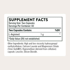 Thorne L-Arginine Sustained Release bottle pour, easy daily dosing for endurance