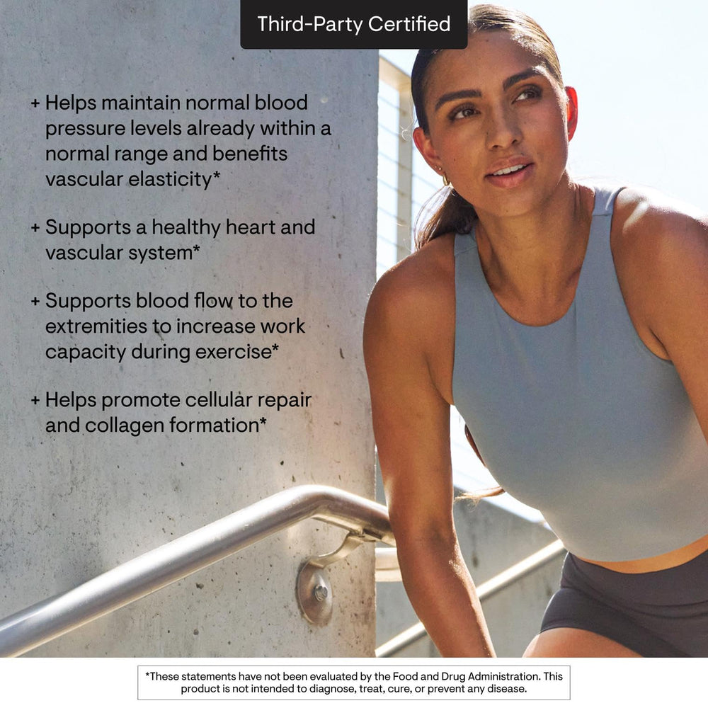 Thorne L-Arginine Sustained Release box packaging, trusted brand for athletes