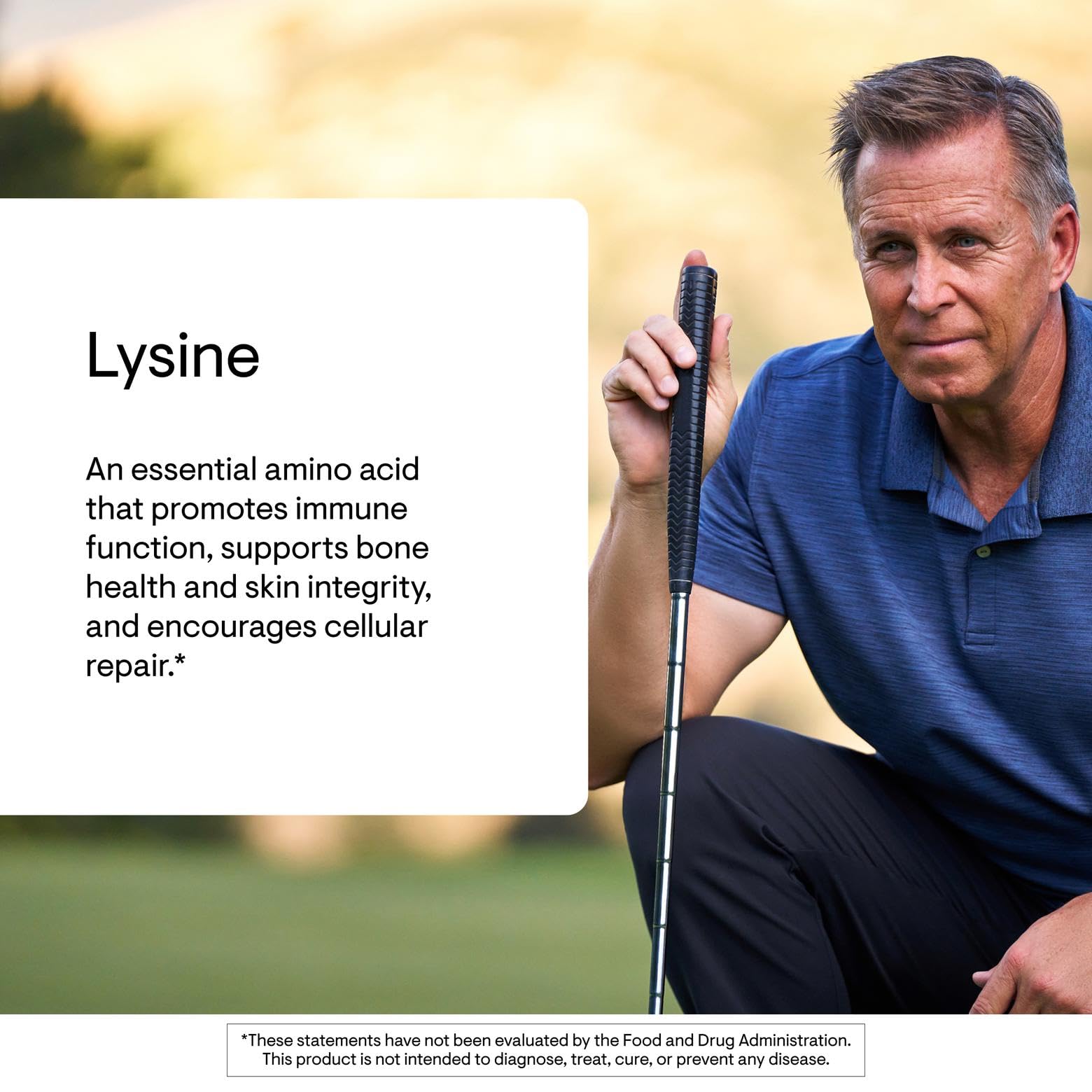 Thorne Lysine label detail emphasizing gluten, dairy, and soy-free formula