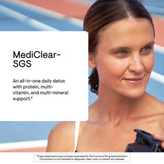 Thorne MediClear-SGS broccoli seed phytosome close-up highlights antioxidants and detox cofactors.