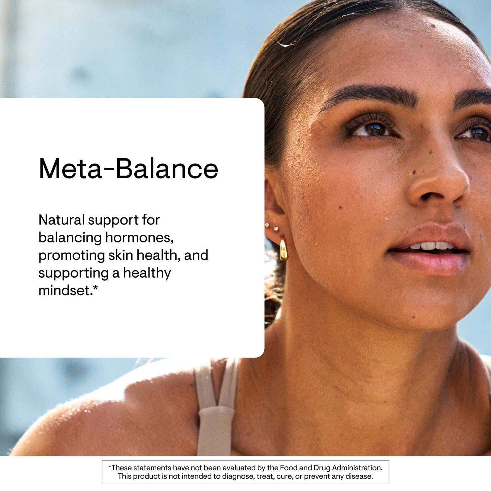 THORNE Meta-Balance front label highlights natural ingredients for balance awareness.