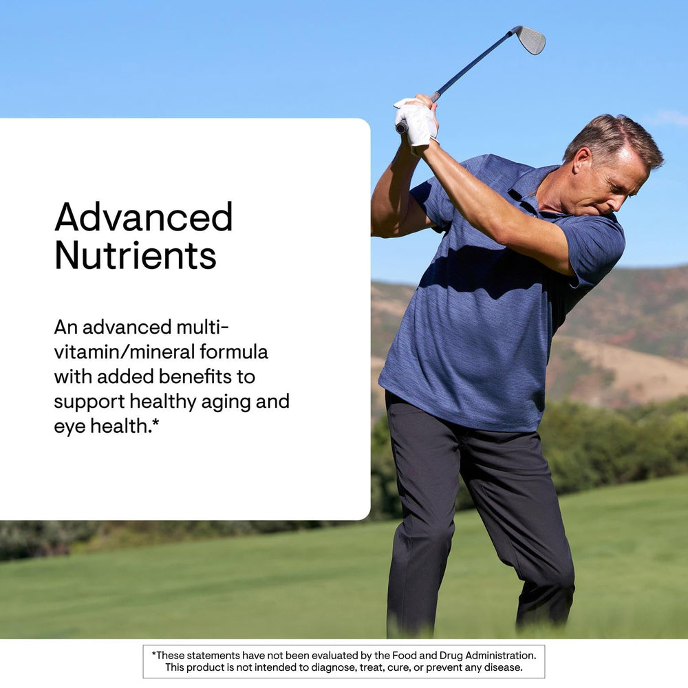 Label detail shows essential ingredients and balanced nutrition from Thorne multivitamin.
