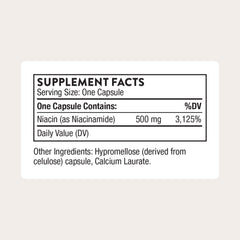 THORNE Niacinamide capsules close-up showing gentle B3 delivery for everyday wellness.