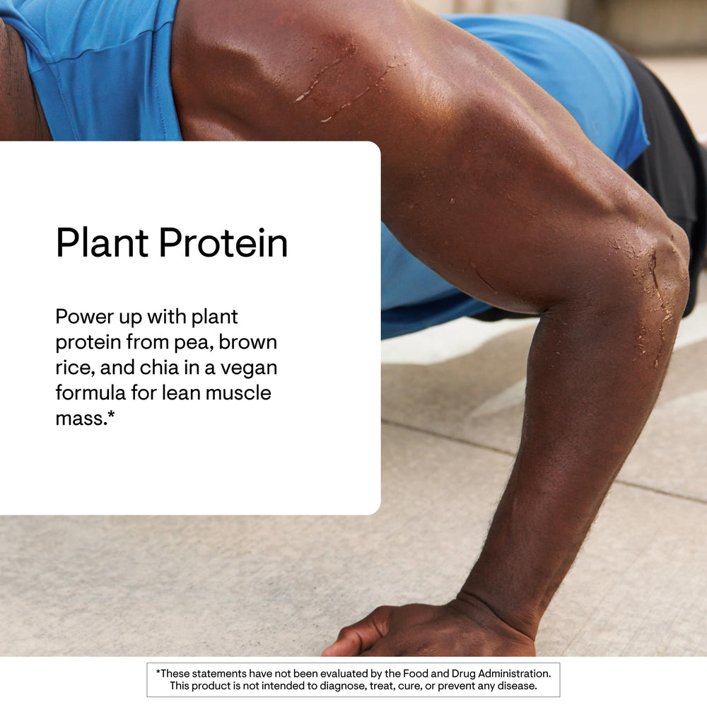 THORNE Plant Protein chocolate bag front—compact vegan protein source