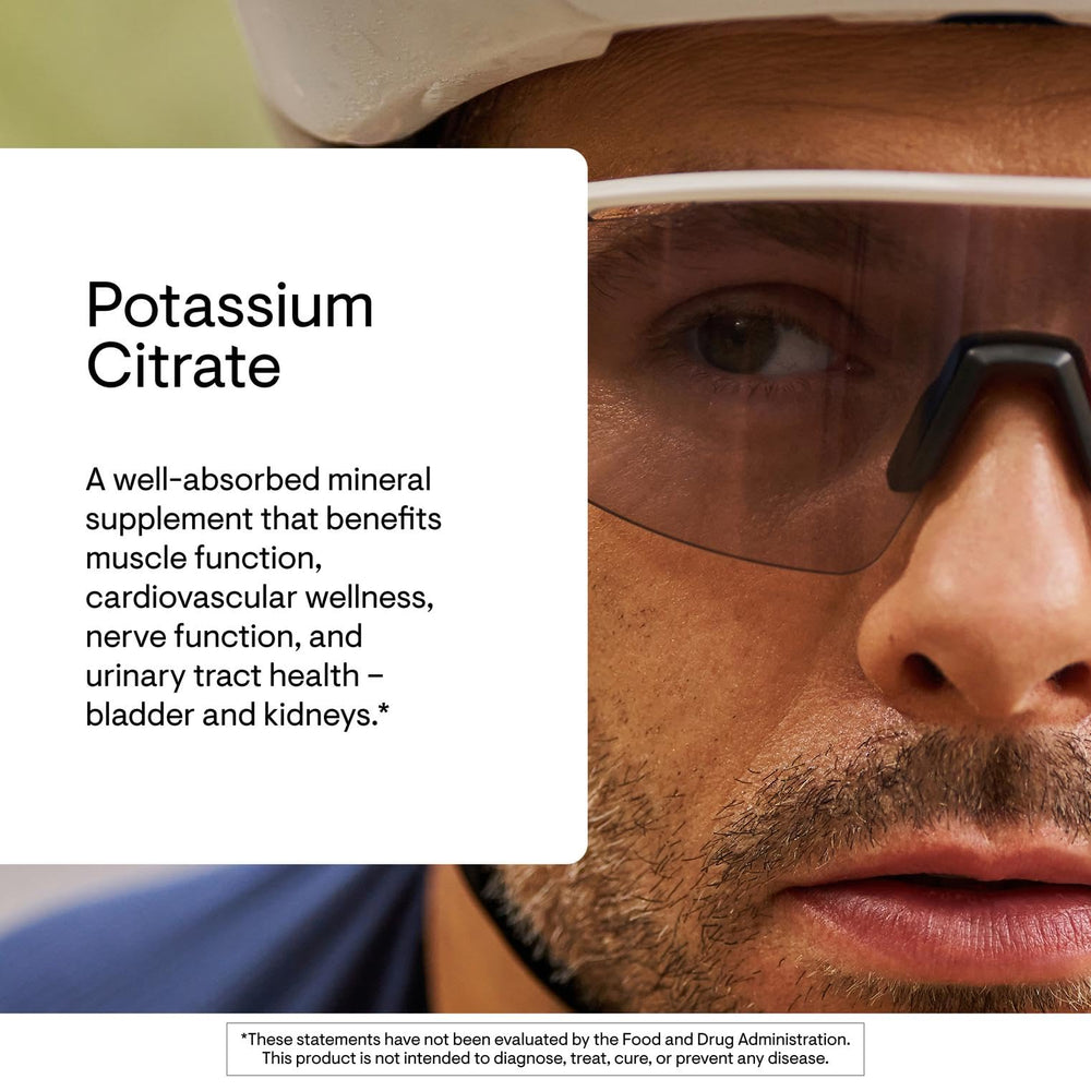 THORNE Potassium Citrate label view emphasizing third party contents certification