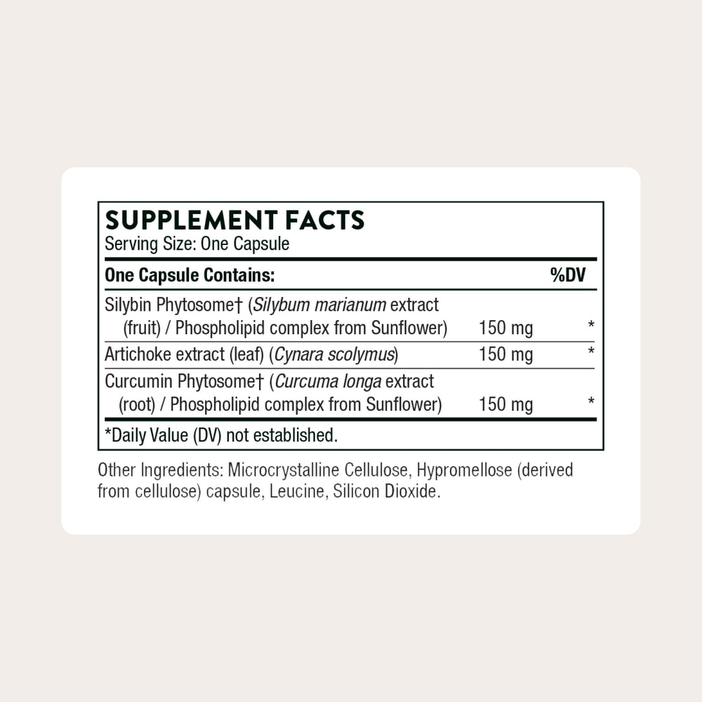 THORNE S.A.T. Silymarin phytosome capsules with enhanced absorption
