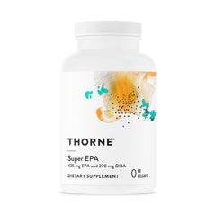 THORNE Super EPA bottle front showing omega-3 supplement for daily wellness