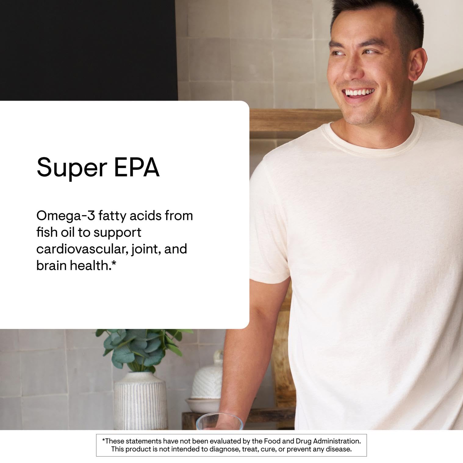 THORNE Super EPA label detail with EPA and DHA content