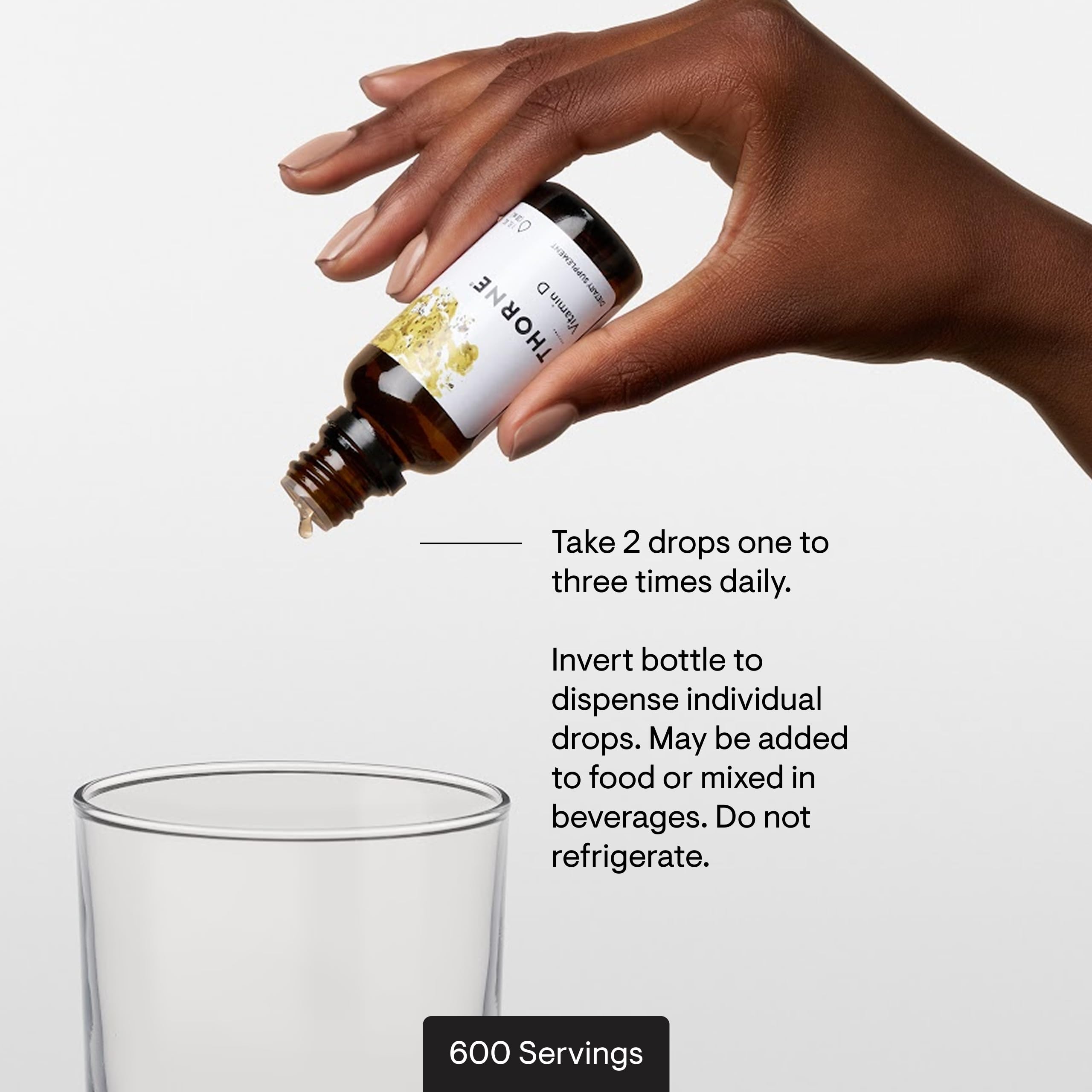 THORNE Vitamin D Liquid cap seal ensures product security