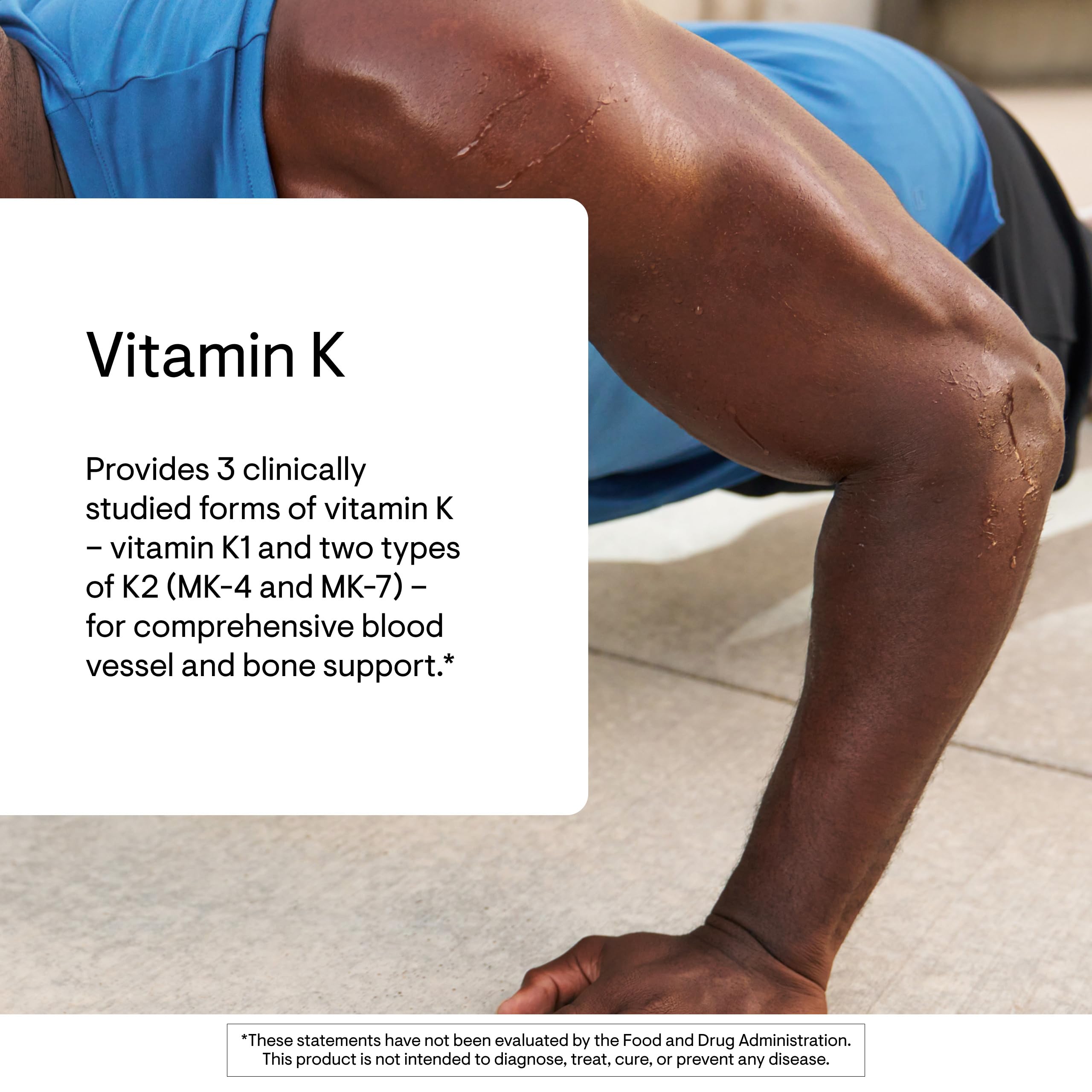 Thorne Vitamin K packaging displays third-party certifications and ingredient list.
