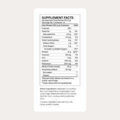 THORNE Whey Protein Isolate chocolate serving scoop shown for easy serving.