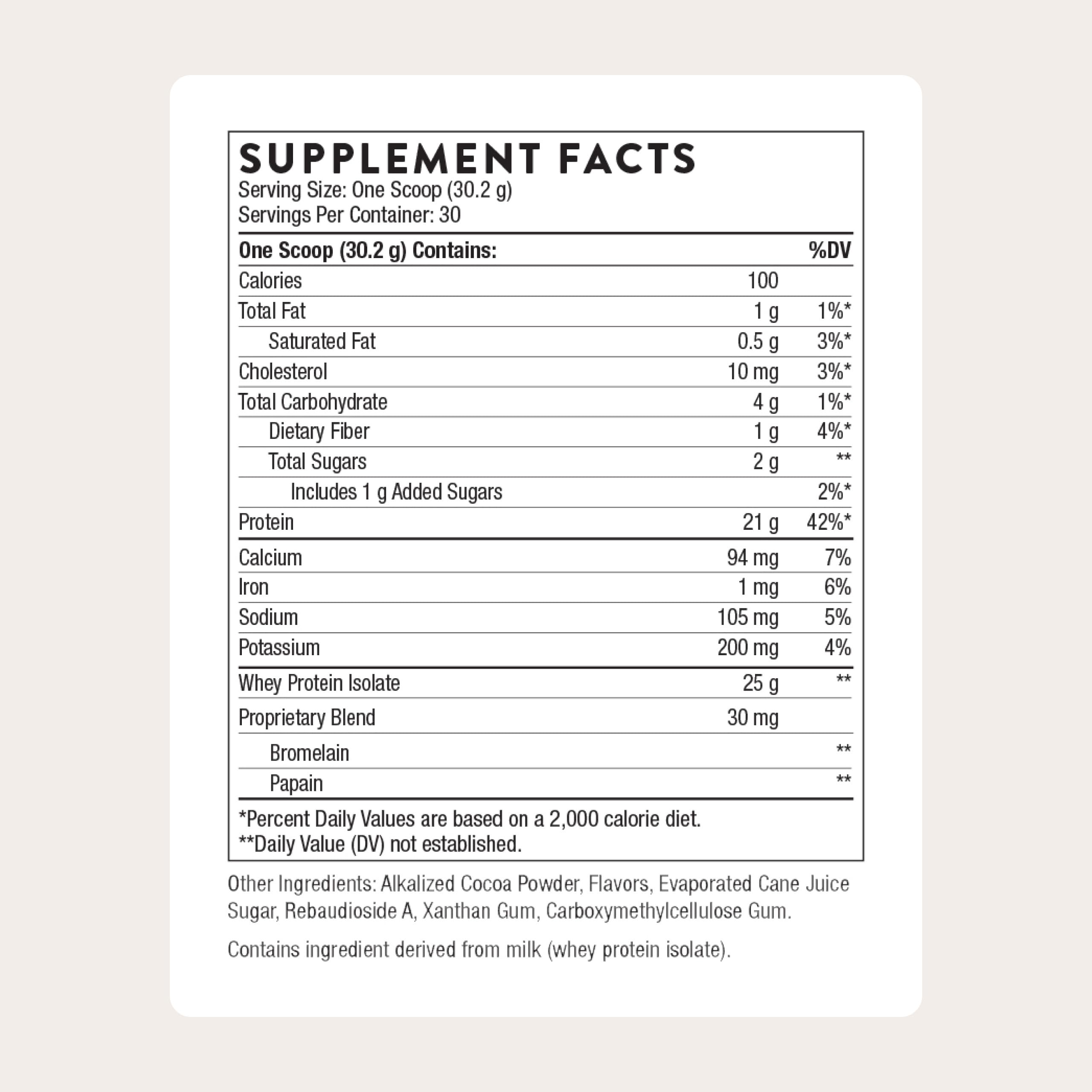 THORNE Whey Protein Isolate chocolate shaker mix for quick blending on the go
