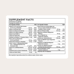 Thorne Women’s Multi 50+ bottle front displays branding and capsule layout for daily nutrition