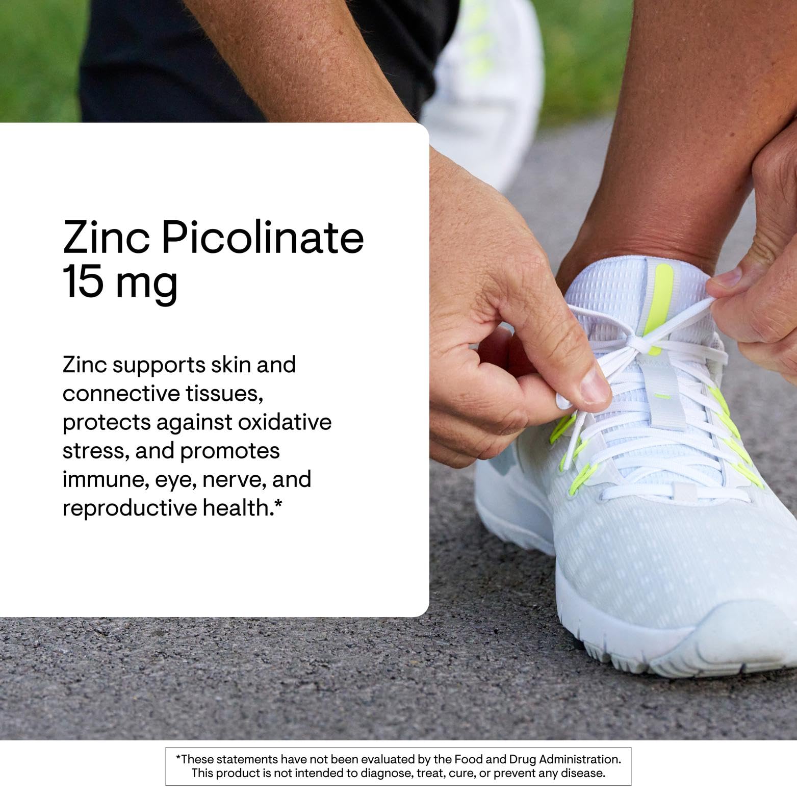 Close-up of THORNE Zinc Picolinate capsules for everyday wellness