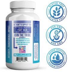 Three Arrows Iron Repair bottle on counter for simple daily routine.