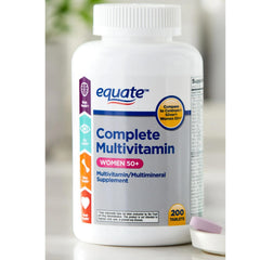 Three Pebbles Women's Over 50 multivitamin bottle supports daily bone health and wellness.