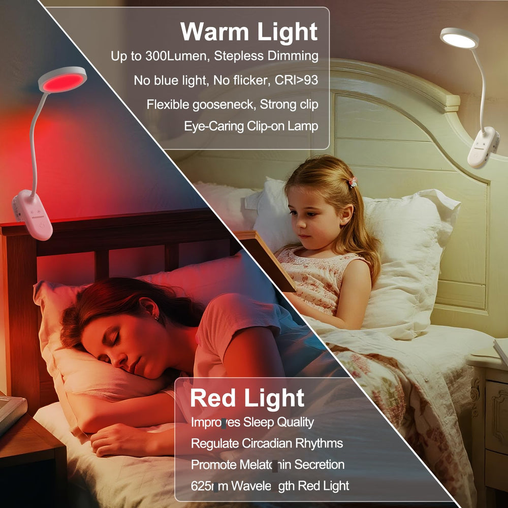 Threnthos dual-mode desk lamp set up for sleep or reading sessions