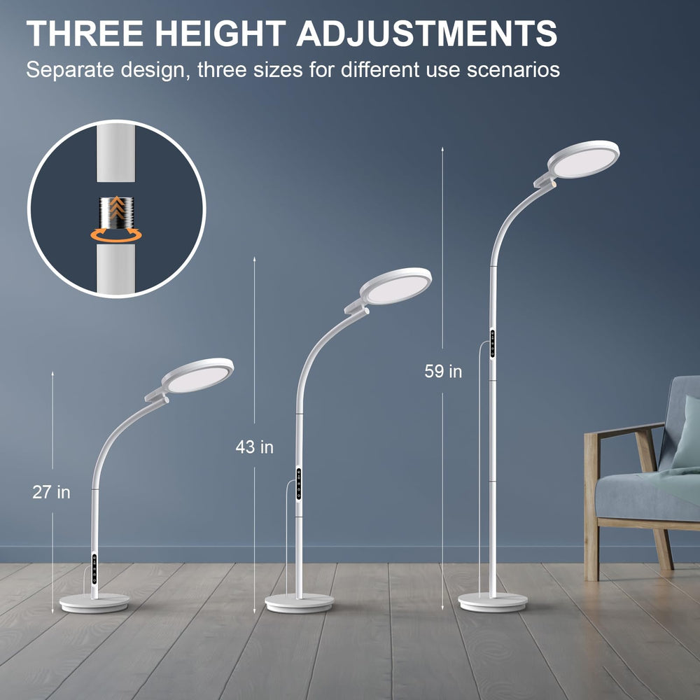 Threnthos Light Therapy Lamp auto shut-off feature adds convenience and safety.