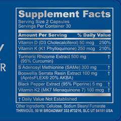 Thrivous Tenacity Arthroprotector capsules ready for daily use supporting joint and bone health.
