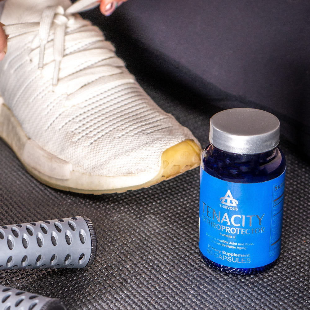 Thrivous Tenacity Arthroprotector dosage guide helps users start low and adjust intake.