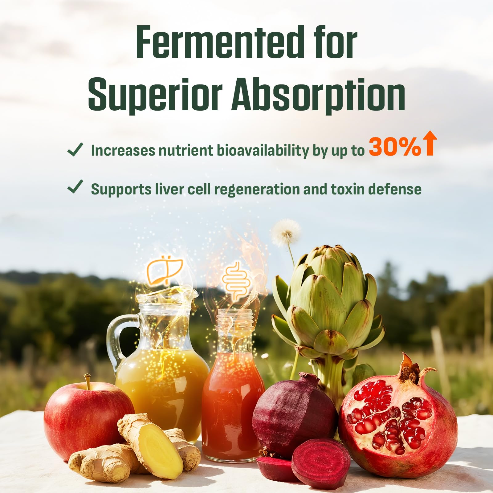ThrivyThystle HepaRenew complex bottle emphasizes detox and regeneration support.