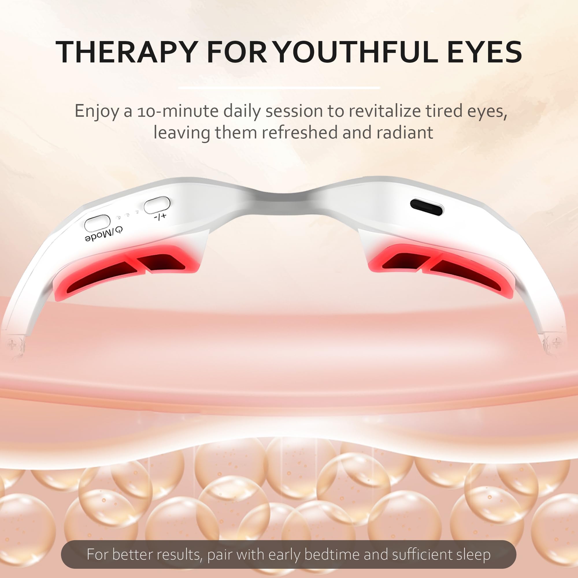 Thryve Under Eye Red Light Therapy packaging and user guide