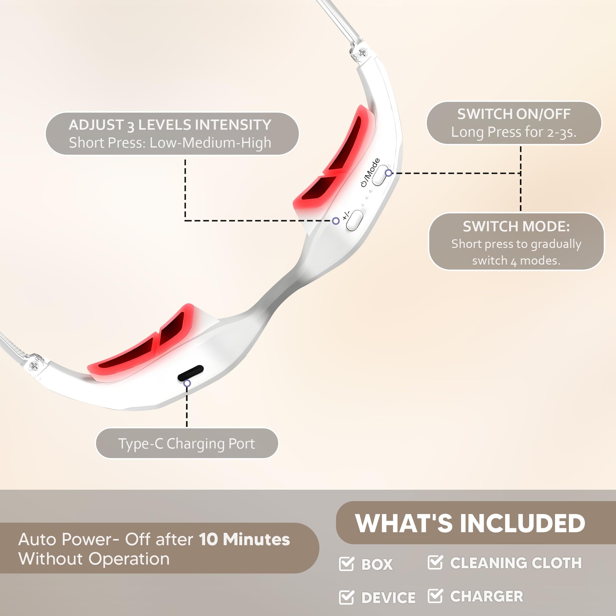 Thryve Under Eye Red Light Therapy relaxing self-care ambience