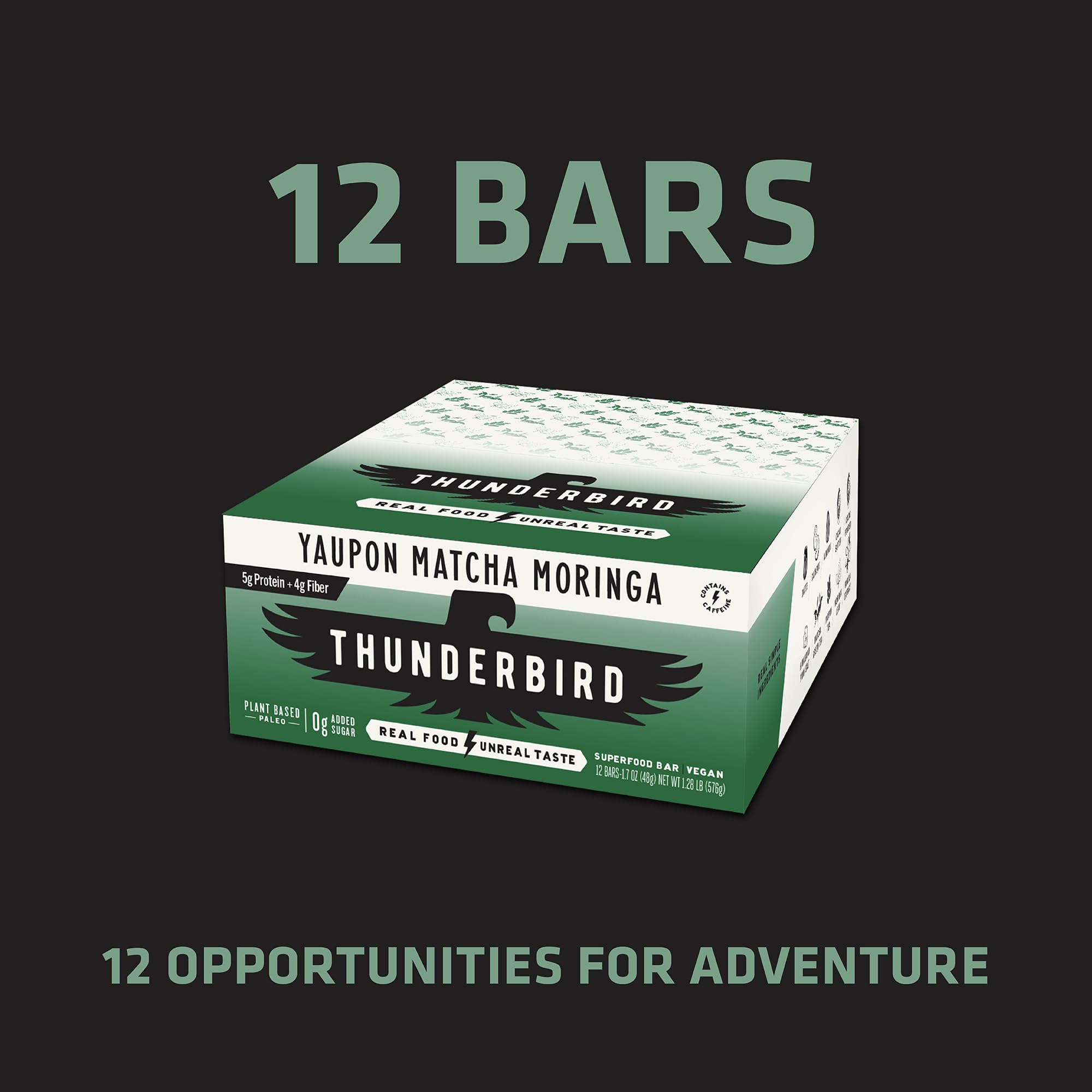 Thunderbird Bars fruit-nuts-seeds blend with chewy texture for outdoor adventures.