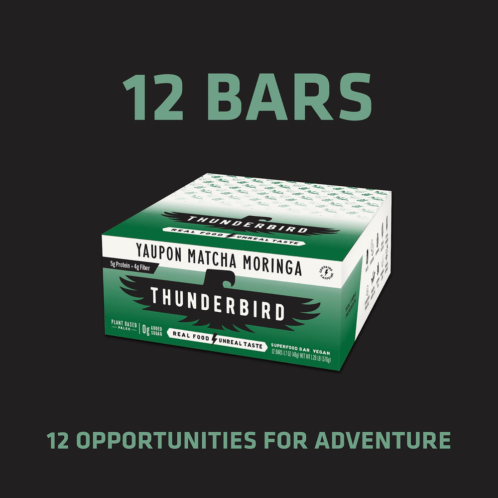 Thunderbird Bars fruit-nuts-seeds blend with chewy texture for outdoor adventures.