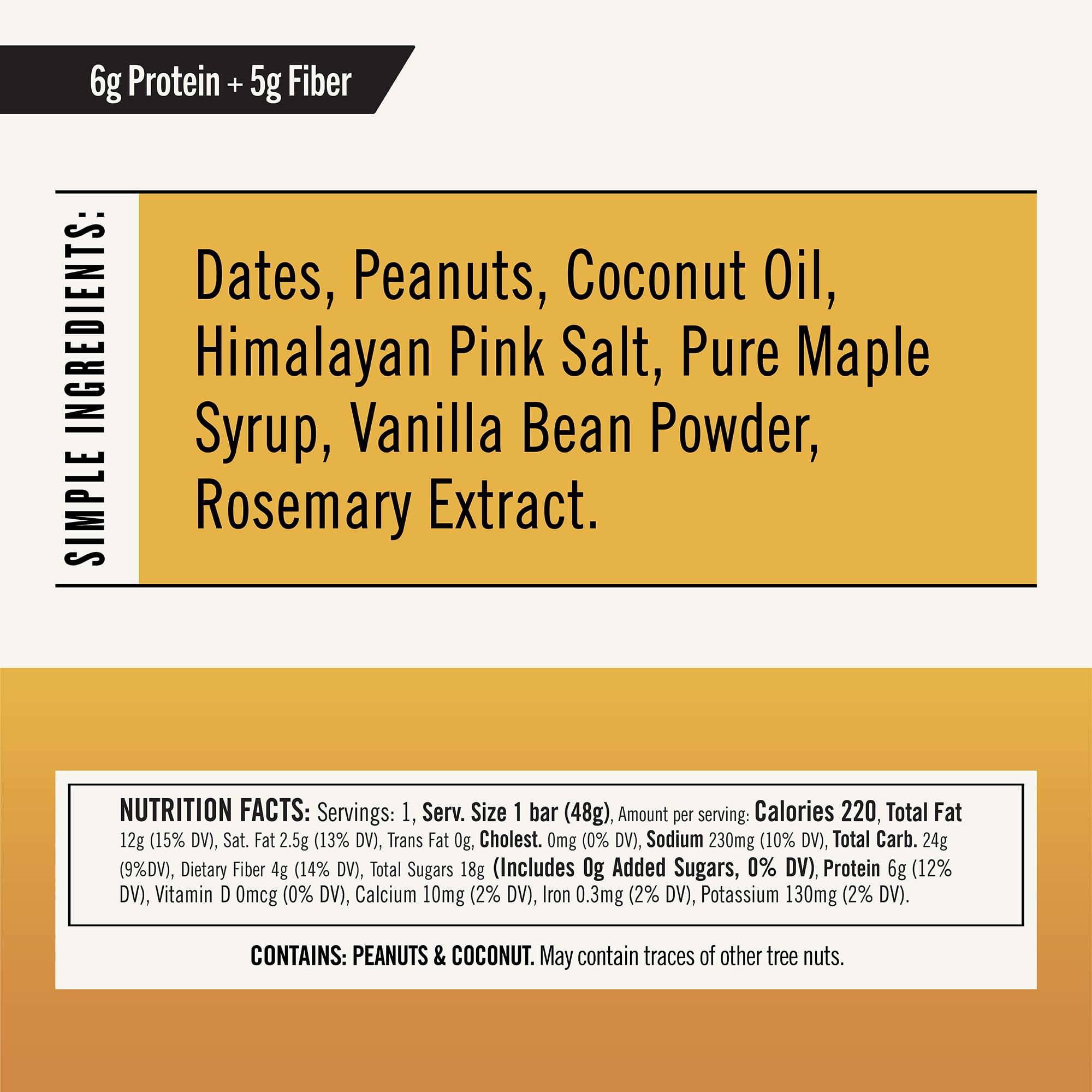 Thunderbird Bars gluten-free ingredients label highlights safe snacking for gluten-sensitive eaters.