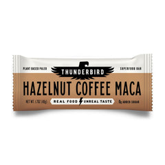 Thunderbird Hazelnut Coffee Maca bar ready for on-the-go energy.